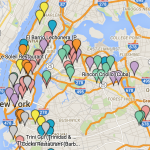 Sortable NYC map