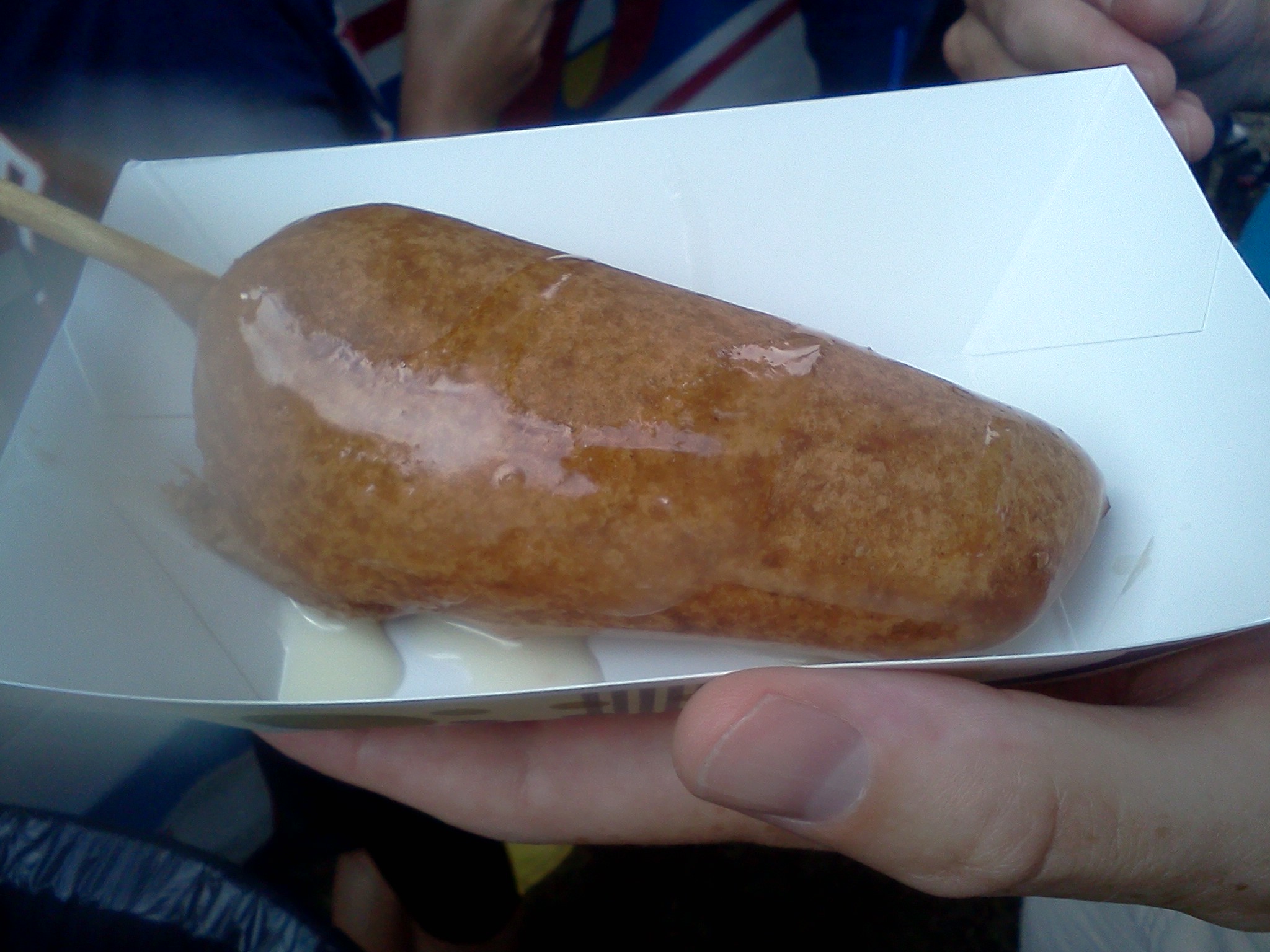 deep fried butter on a stick at the Iowa State Fair United