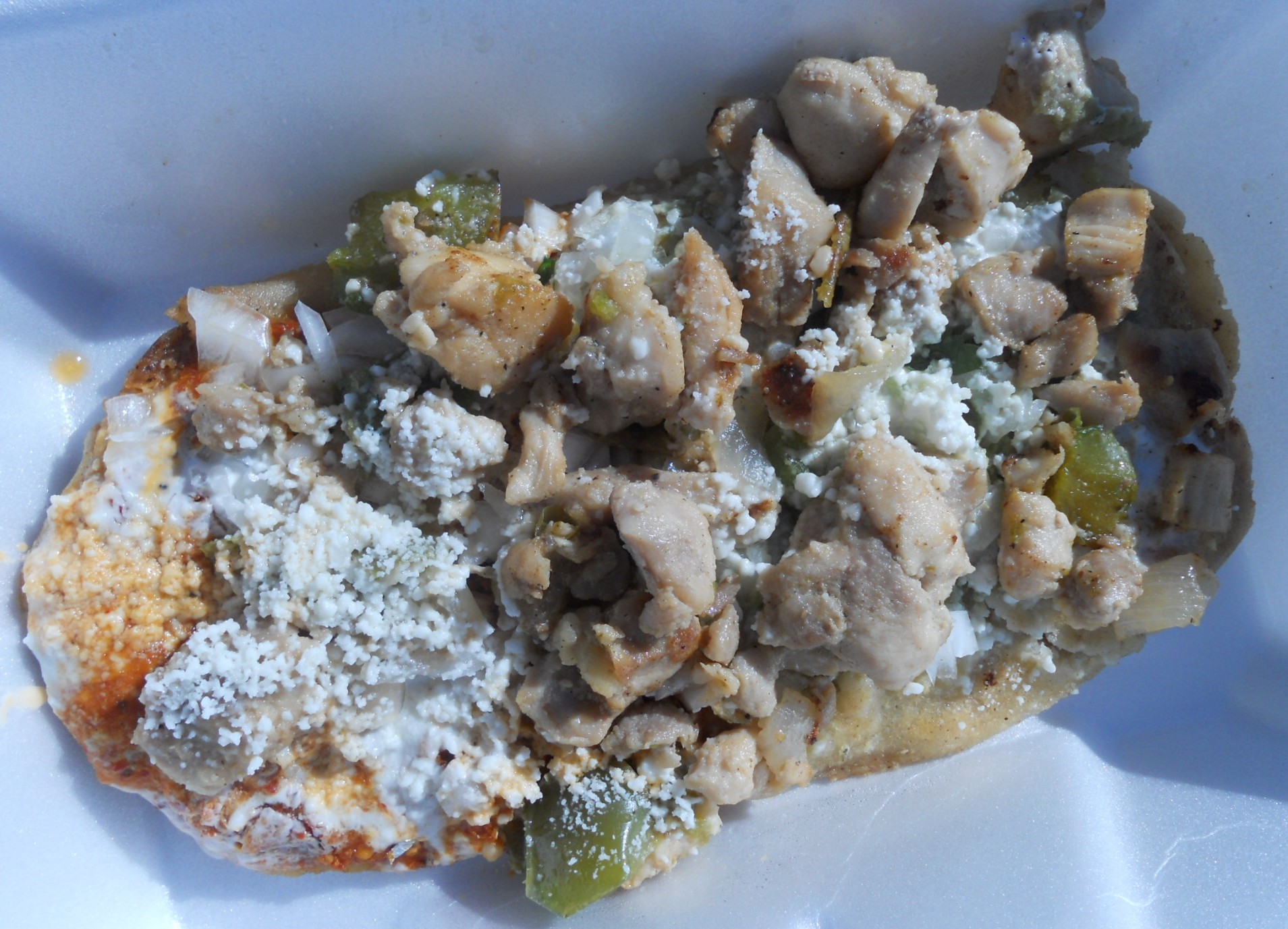 Mexican tlacoyo at Tacos Morelos food truck Williamsburg « United