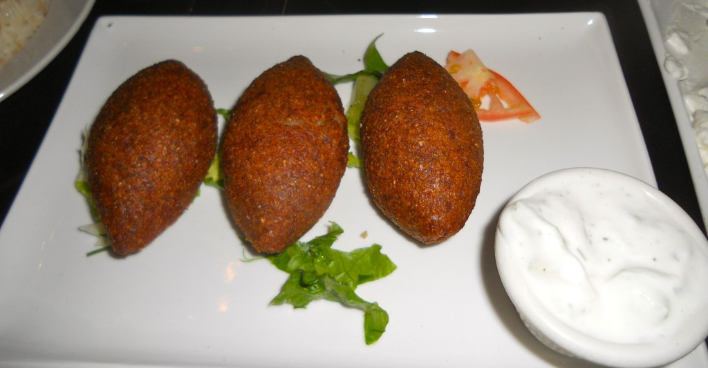 Syrian fried kibbeh at Waterfalls Cafe Brooklyn « United Nations of Food (NYC)