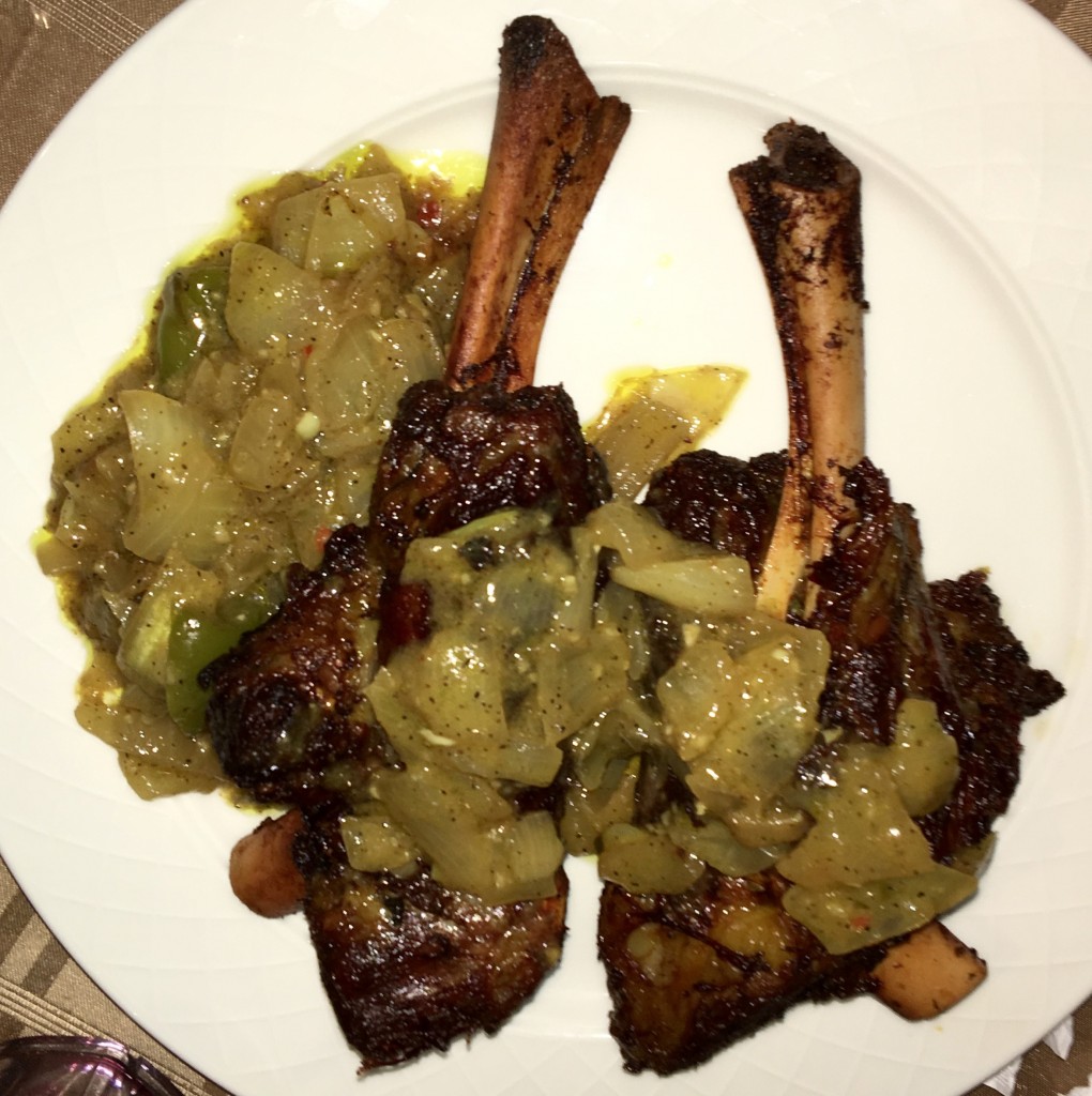 braised lamb at Nabaya West African Guinean restaurant Bronx NYC