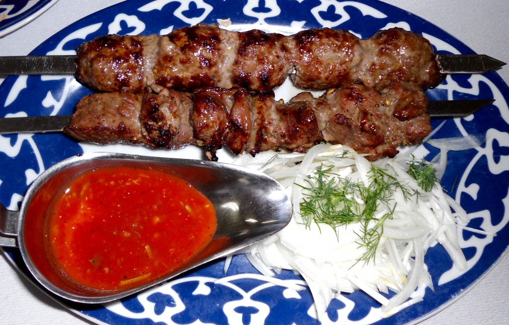 Kyrgyz kabobs at Cafe Avat Brooklyn