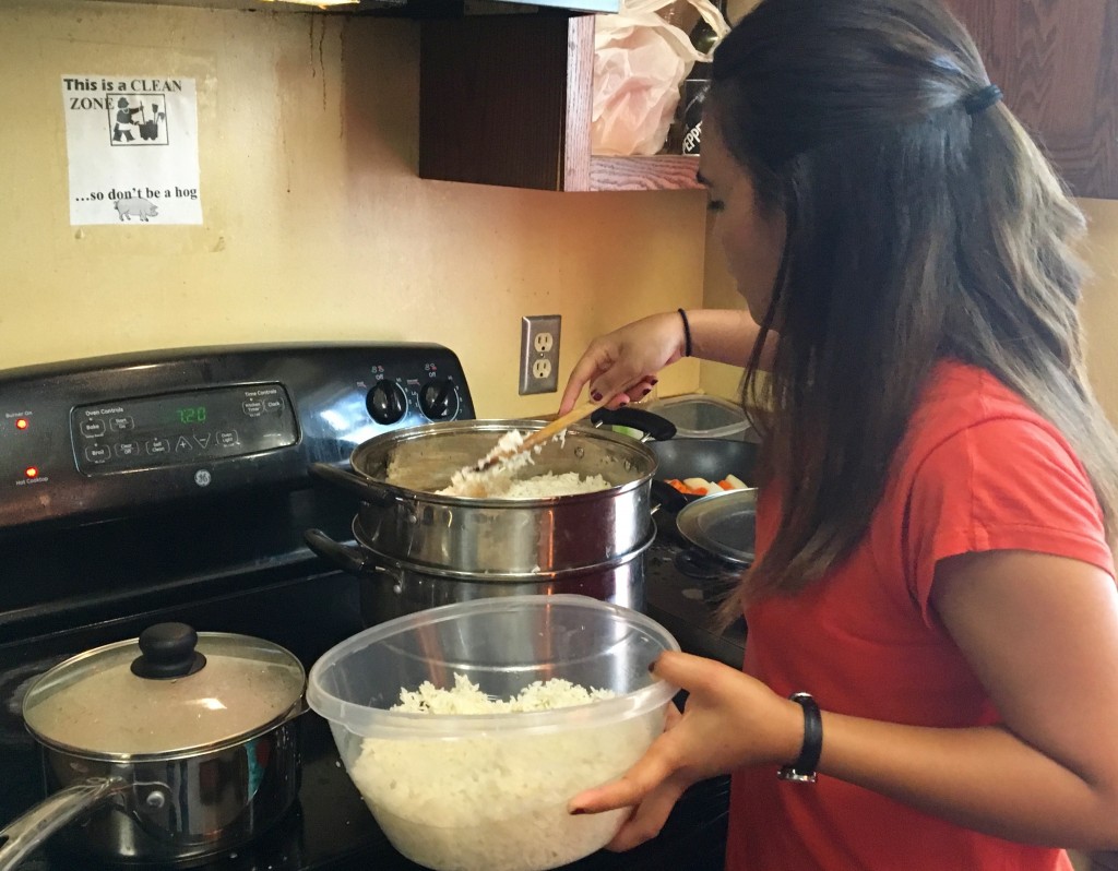 East Timorese rice with coconut water in New York