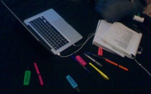 still life with law student