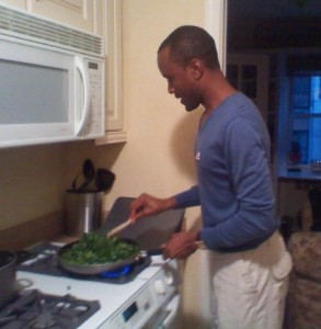 Malawian chef at work