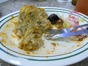 remnants of Puerto Rican mofongo in NYC
