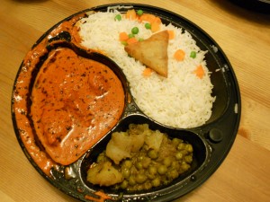 Chicken tikka masala, national dish of Britain, in NYC