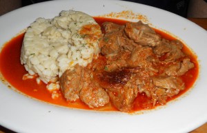 Hungarian veal goulash at Andre's Cafe and Bakery NYC