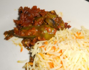 okra do piaza at Banjara Indian Restaurant NYC