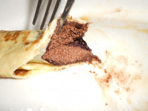 Hungarian chocolate palacsinta at Andre's Hungarian Cafe NYC
