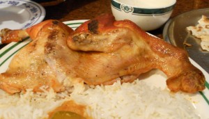Yemeni salta and chicken at Yemen Cafe Brooklyn