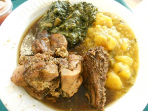 Geera chicken at Guyanese restaurant NYC
