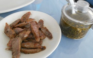 Argentine sausage at La Rincon Criolla, Queens